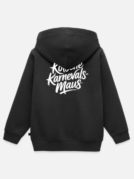 Kölsche Karnevalsmaus Karneval Köln Kölner Maus - Kinder Premium Organic Zip Hoodie - Schwarz