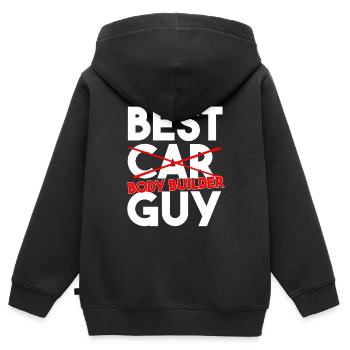 Bester Karosseriebauer, lustiger Handwerker-Slogan - Kinder Premium Organic Zip Hoodie - Schwarz - Hinten - AI Model Kid Male (0cm)