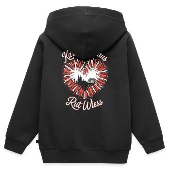 Souris de Carnaval, Rut, Wiess, Cologne, Cologne, Souris de Carnaval, - Sweat Premium à capuche zippé enfant bio - noir - Dos - AI Model Kid Male (0cm)