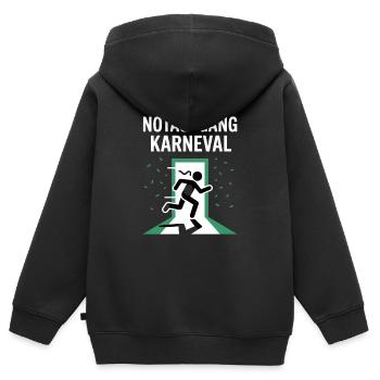 Emergency exit carnival escape for carnival grouches - Kids Premium Organic Zip-up Hoodie - black - Back - AI Model Kid Male (0cm)
