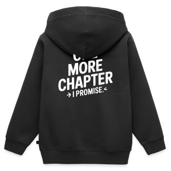 One More Chapter I Promise Lesen - Kinder Premium Organic Zip Hoodie - Schwarz - Hinten - AI Model Kid Male (0cm)