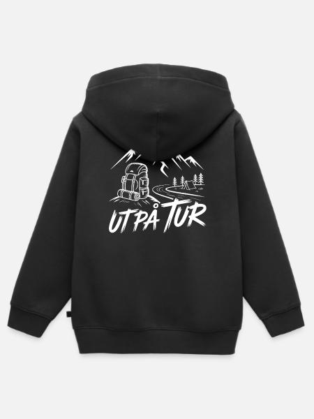 Bergwanderung - Kinder Premium Organic Zip Hoodie - Schwarz