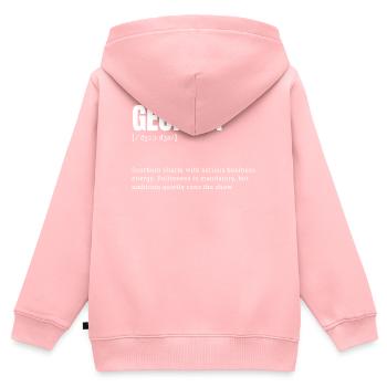 Georgia Charme Geschäftsdynamik - Kinder Premium Organic Zip Hoodie - Rosa - Hinten - AI Model Kid Female (0cm)