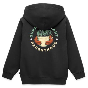 Pflanzenliebhaber Pflanze Elternschaft Pflanzen - Kinder Premium Organic Zip Hoodie - Schwarz - Hinten - AI Model Kid Male (0cm)