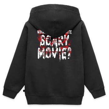 Gruselige Horrorfilm-Fans Halloween-Horrorfilm - Kinder Premium Organic Zip Hoodie - Schwarz - Hinten - AI Model Kid Male (0cm)