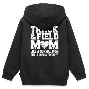 Leichtathletik Sprüche Leichtathletik Geschenk - Kinder Premium Organic Zip Hoodie - Schwarz - Hinten - AI Model Kid Male (0cm)