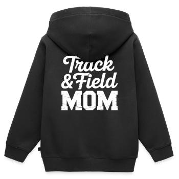Leichtathletik Sprüche Leichtathletik Geschenk - Kinder Premium Organic Zip Hoodie - Schwarz - Hinten - AI Model Kid Male (0cm)