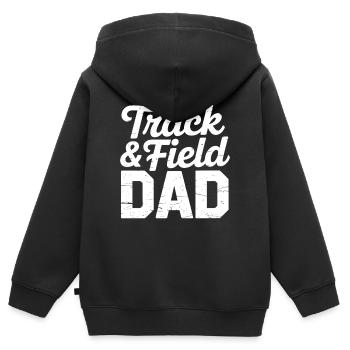 Leichtathletik Sprüche Leichtathletik Geschenk - Kinder Premium Organic Zip Hoodie - Schwarz - Hinten - AI Model Kid Male (0cm)