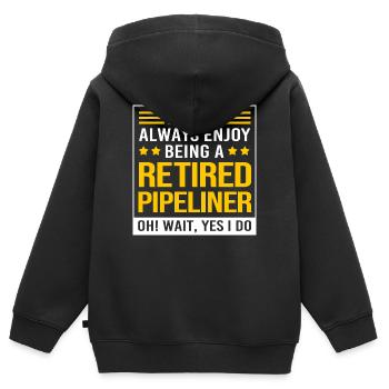 Installateur Installateur Serrurier - Sweat Premium à capuche zippé enfant bio - noir - Dos - AI Model Kid Male (0cm)