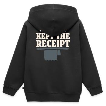 Indépendant indépendant Steuerhumor 1099 Life - Sweat Premium à capuche zippé enfant bio - noir - Dos - AI Model Kid Male (0cm)