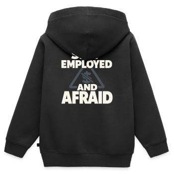 Indépendant indépendant Steuerhumor 1099 Life - Sweat Premium à capuche zippé enfant bio - noir - Dos - AI Model Kid Male (0cm)
