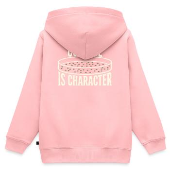 Mikrobiologie - Kinder Premium Organic Zip Hoodie - Rosa - Hinten - AI Model Kid Female (0cm)