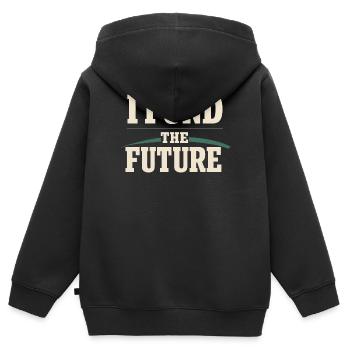 Angel Investor Venture Capital Startup-investor - Kinder Premium Organic Zip Hoodie - Schwarz - Hinten - AI Model Kid Male (0cm)