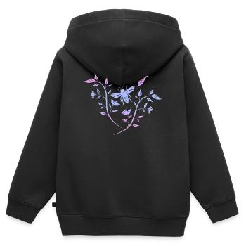 Source - Sweat Premium à capuche zippé enfant bio - noir - Dos - AI Model Kid Male (0cm)