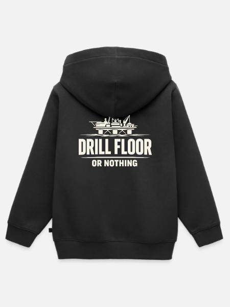 Offshore-bohrer-rig-bohrer Bohrboden Offshore - Kinder Premium Organic Zip Hoodie - Schwarz