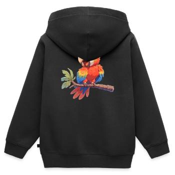 Aras Ara - Kinder Premium Organic Zip Hoodie - Schwarz - Hinten - AI Model Kid Male (0cm)