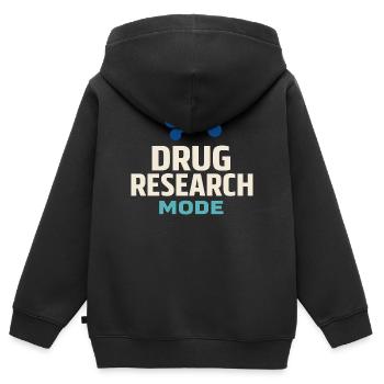Pharmakologe Pharmakologie Wissenschaftler - Kinder Premium Organic Zip Hoodie - Schwarz - Hinten - AI Model Kid Male (0cm)