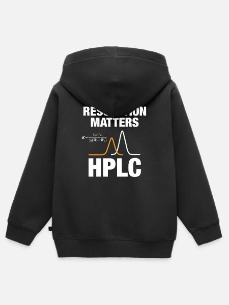 HPLC Peak Resolution Performance Chromatography - Kinder Premium Organic Zip Hoodie - Schwarz