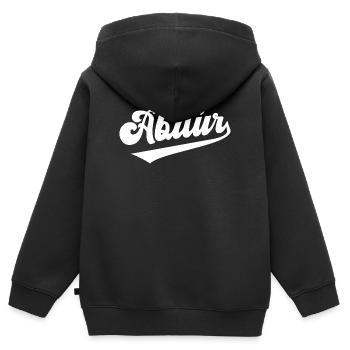 Abitur Abi School-leaving certificate Abiturient Gymnasium - Kids Premium Organic Zip-up Hoodie - black - Back - AI Model Kid Male (0cm)