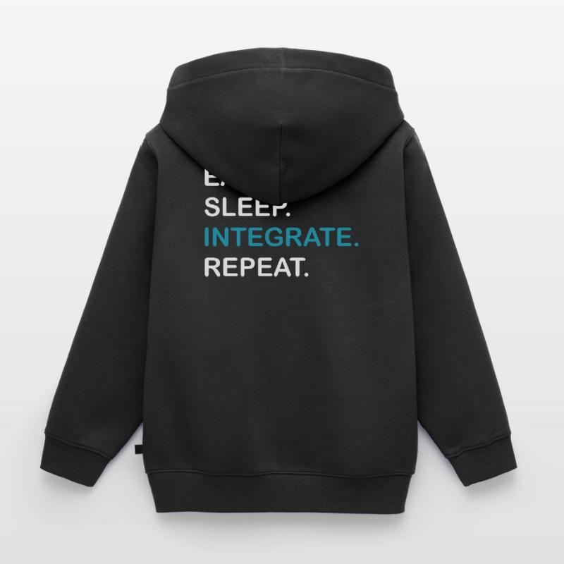 Integrate Repeat HPLC Performance Chromatography Kids Premium Organic Zip-up Hoodie