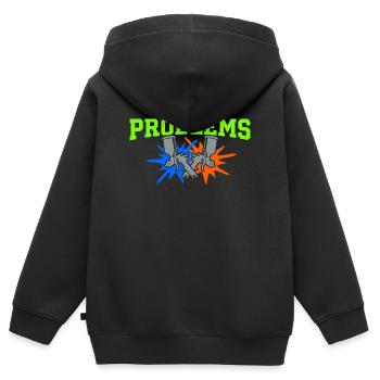 Atelier de carrosserie Technicien carrosserie - Sweat Premium à capuche zippé enfant bio - noir - Dos - AI Model Kid Male (0cm)