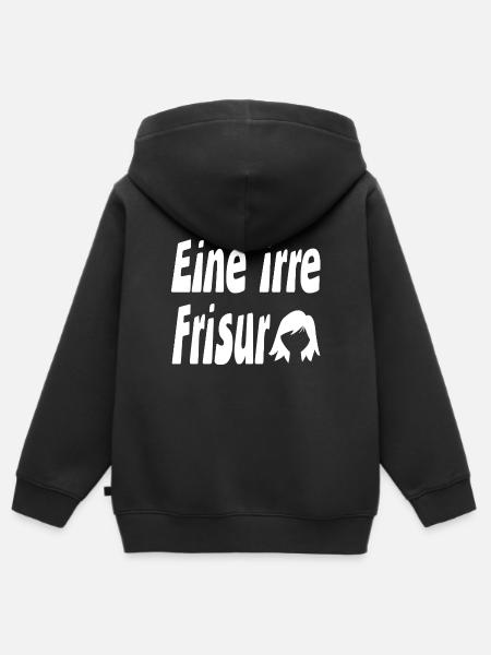 Frisur - Kinder Premium Organic Zip Hoodie - Schwarz