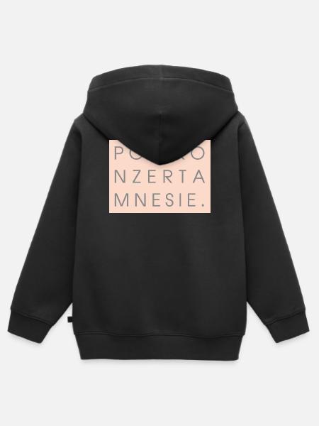 Postkonzertamnesie - Kinder Premium Organic Zip Hoodie - Schwarz