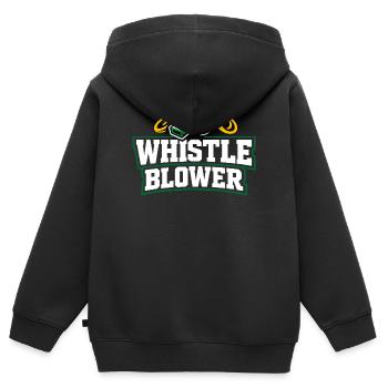 Fußballtraining Jugend-sport-trainer - Kinder Premium Organic Zip Hoodie - Schwarz - Hinten - AI Model Kid Male (0cm)