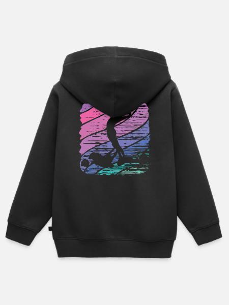 Artistic Swim Team Synchronschwimmen - Kinder Premium Organic Zip Hoodie - Schwarz
