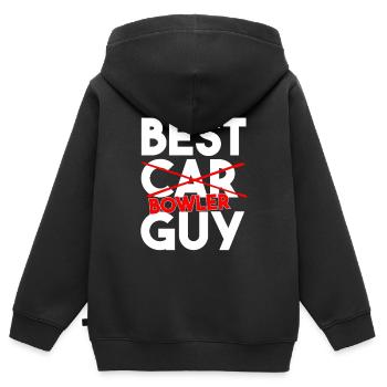 Favorite People Call Me Papa Bowler Bowling Dad - Kids Premium Organic Zip-up Hoodie - black - Back - AI Model Kid Male (0cm)