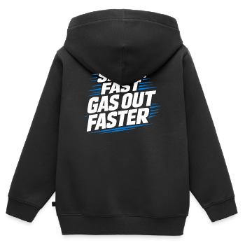 Ligue de la Bière Hockey Humour des joueurs drôles de hockey - Sweat Premium à capuche zippé enfant bio - noir - Dos - AI Model Kid Male (0cm)