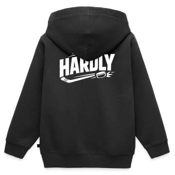 Ligue de la Bière Hockey Humour des joueurs drôles de hockey - Sweat Premium à capuche zippé enfant bio - noir - Dos - AI Model Kid Male (0cm)
