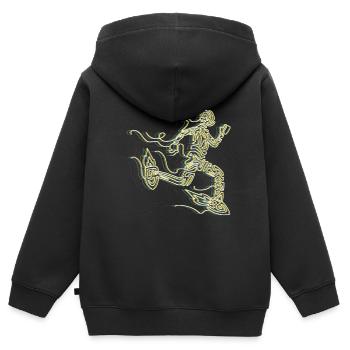 Stylized Rocket Runner - Kids Premium Organic Zip-up Hoodie - black - Back - AI Model Kid Male (0cm)