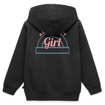 Fille Architecture - Sweat Premium à capuche zippé enfant bio - noir - Dos - AI Model Kid Male (0cm)
