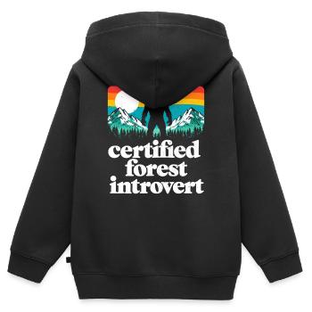 Bigfoot Sasquatch Yeti Cryptid Creatures Big Foot - Kinder Premium Organic Zip Hoodie - Schwarz - Hinten - AI Model Kid Male (0cm)