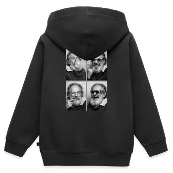 Galileo Galilei Fotostreifen - Kinder Premium Organic Zip Hoodie - Schwarz - Hinten - AI Model Kid Male (0cm)