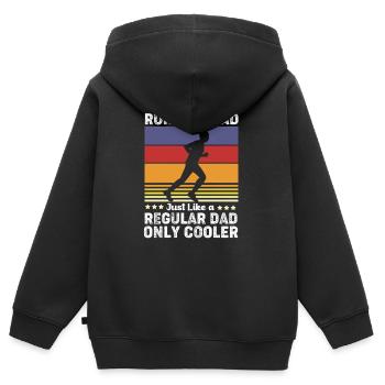 Marathon Half Marathon Marathon Runner - Kids Premium Organic Zip-up Hoodie - black - Back - AI Model Kid Male (0cm)