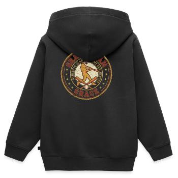Grand Slam Grace Christlicher Baseball Glaube - Kinder Premium Organic Zip Hoodie - Schwarz - Hinten - AI Model Kid Male (0cm)
