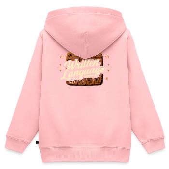 Altes Mesopotamien, Sumerisches - Kinder Premium Organic Zip Hoodie - Rosa - Hinten - AI Model Kid Female (0cm)