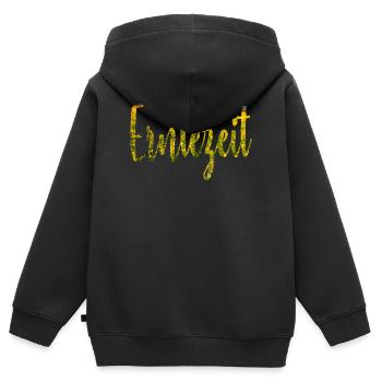 Harvest - Kids Premium Organic Zip-up Hoodie - black - Back - AI Model Kid Male (0cm)