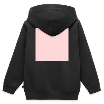 Pink Background Texture Template Personalize - Kids Premium Organic Zip-up Hoodie - black - Back - AI Model Kid Male (0cm)