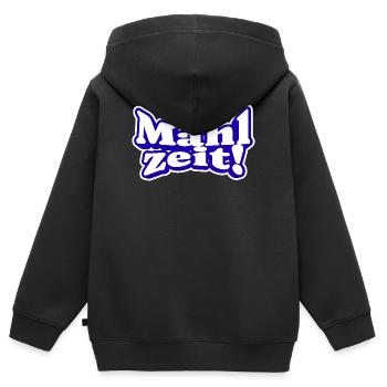 Endlich Mahlzeit! Guten Appetit - Kinder Premium Organic Zip Hoodie - Schwarz - Hinten - AI Model Kid Male (0cm)