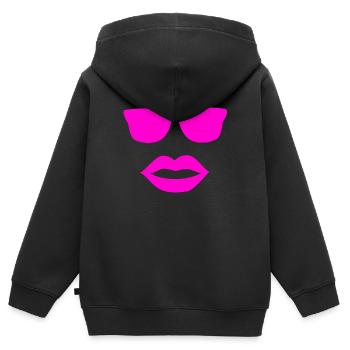 Sonnenbrille - Kinder Premium Organic Zip Hoodie - Schwarz - Hinten - AI Model Kid Male (0cm)