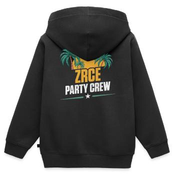 Zrce Party Party Crew - Kinder Premium Organic Zip Hoodie - Schwarz - Hinten - AI Model Kid Male (0cm)