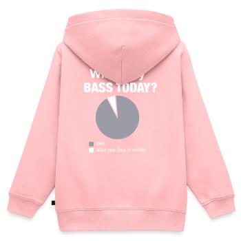 Schéma drôle du bassiste de Bass Today - Sweat Premium à capuche zippé enfant bio - rose - Dos - AI Model Kid Female (0cm)