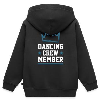 Dancing Crew - Kinder Premium Organic Zip Hoodie - Schwarz - Hinten - AI Model Kid Male (0cm)