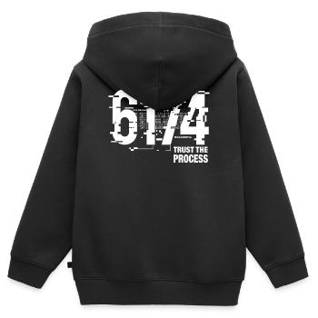 6174 Mathématiques du bug constant de Kaprekar - Sweat Premium à capuche zippé enfant bio - noir - Dos - AI Model Kid Male (0cm)