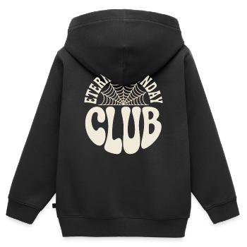 Logo du club du Lundi d’Émeraude - Sweat Premium à capuche zippé enfant bio - noir - Dos - AI Model Kid Male (0cm)