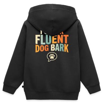 Technicien en chenil, assistant en chenil, soins aux animaux - Sweat Premium à capuche zippé enfant bio - noir - Dos - AI Model Kid Male (0cm)