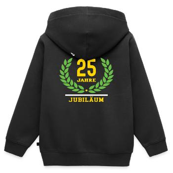 Schreiner Jubiläum 25 Jahre 25. Schreinerei Jubi - Kinder Premium Organic Zip Hoodie - Schwarz - Hinten - AI Model Kid Male (0cm)